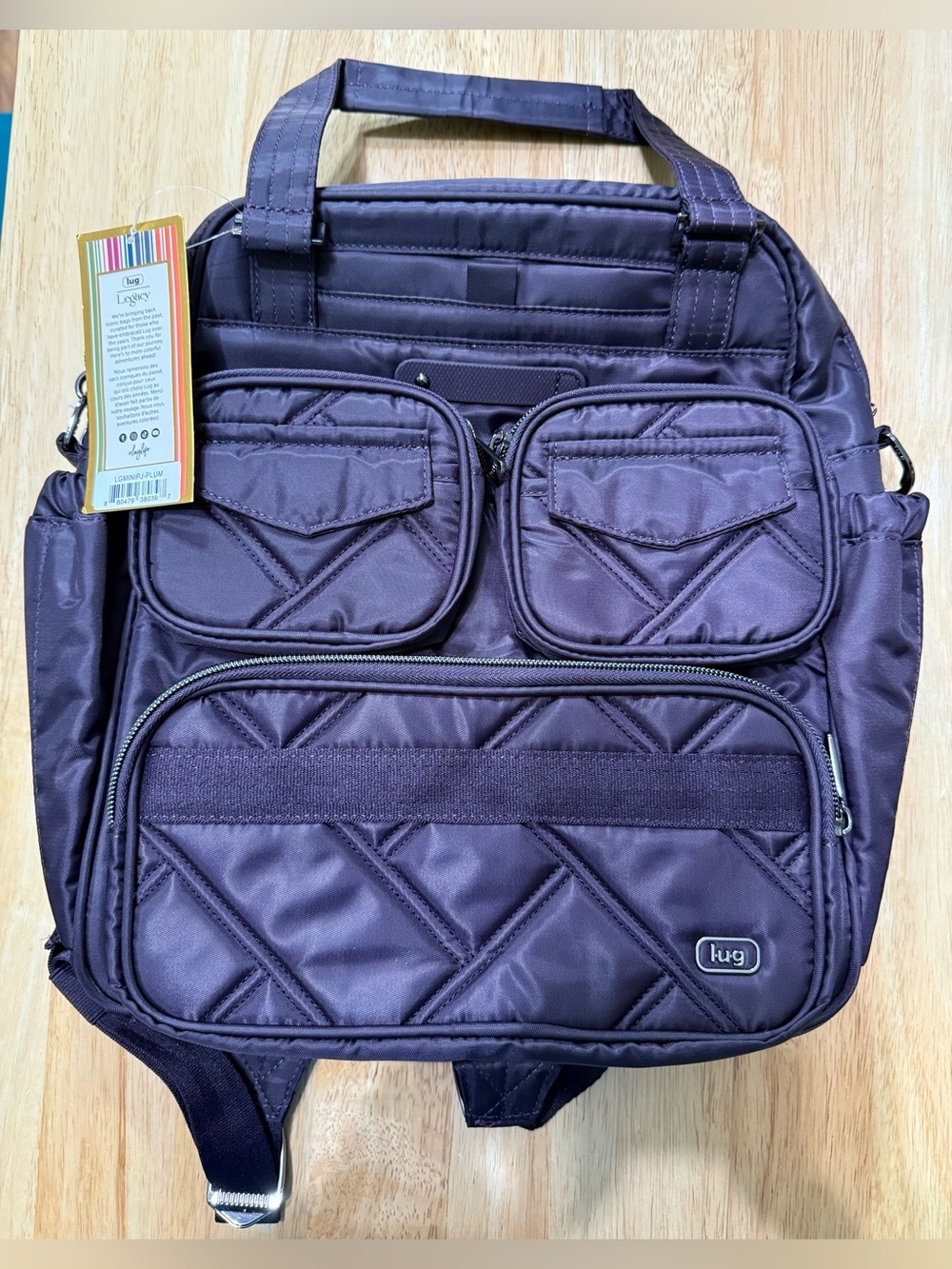 Lug Mini Puddle Jumper Backpack in Plum NWT